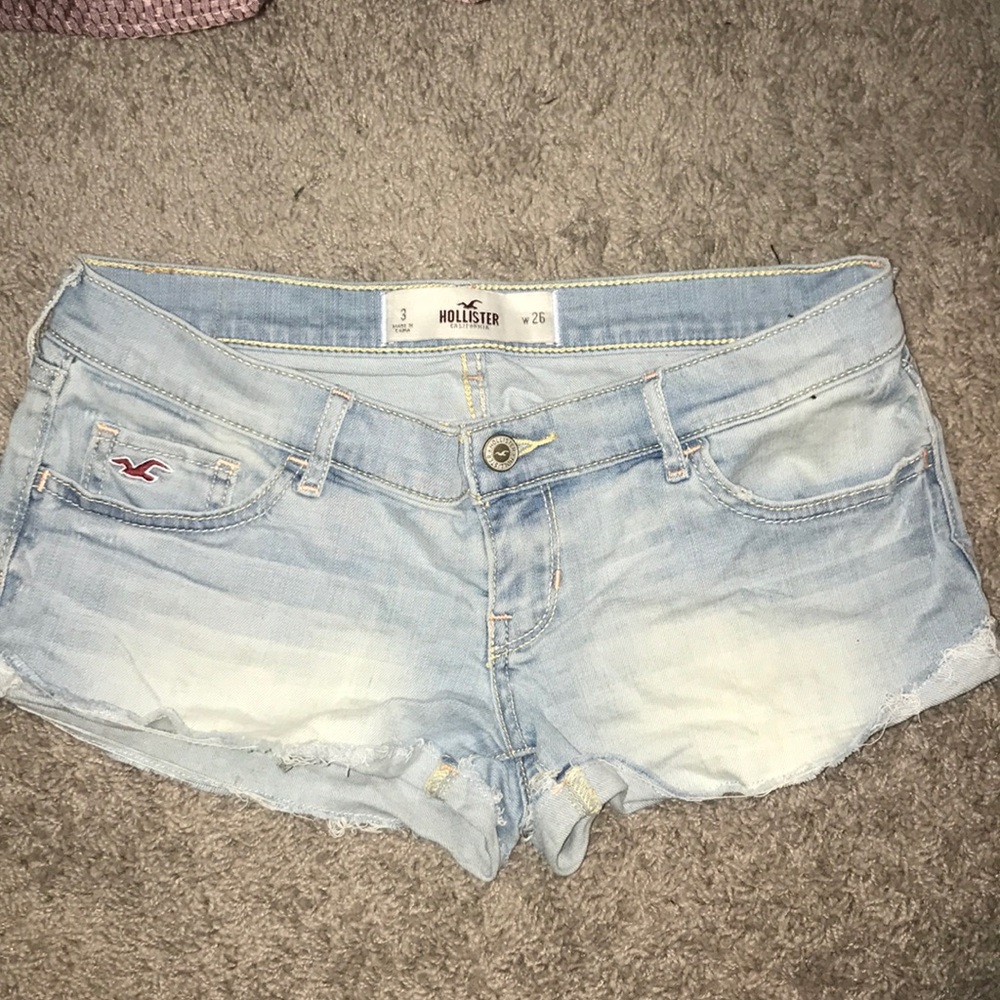 Pair of Hollister daisy duke shorts.